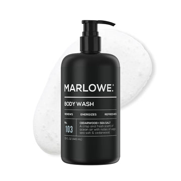 MARLOWE. Men's Body Wash, 15 oz Pump, Energizing & Refreshing Shower Gel, Moisturizes & Nourishes