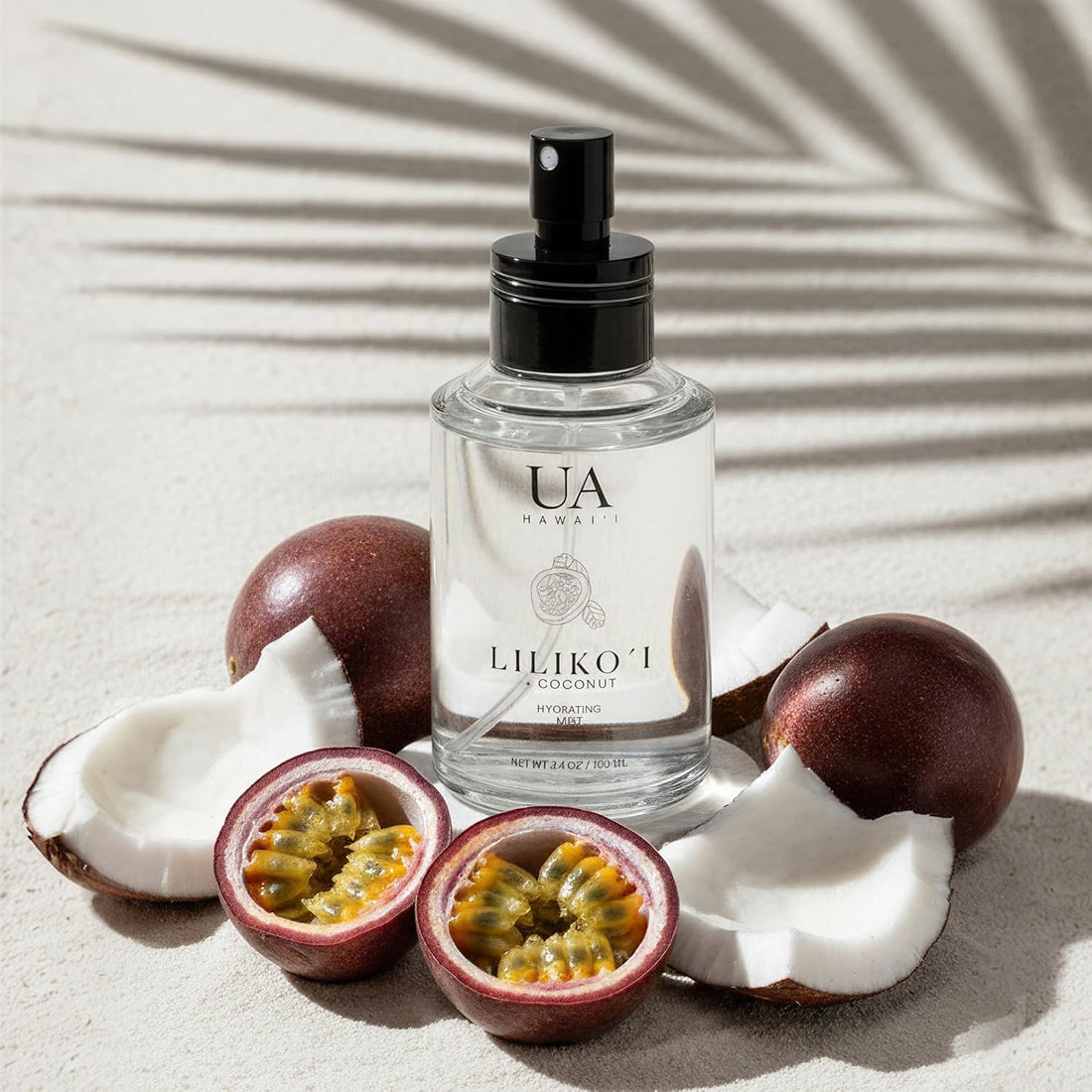 Lilikoi Coconut Body and Hair Mist from Hawaii, Hair Perfume for a Light, Hydrating